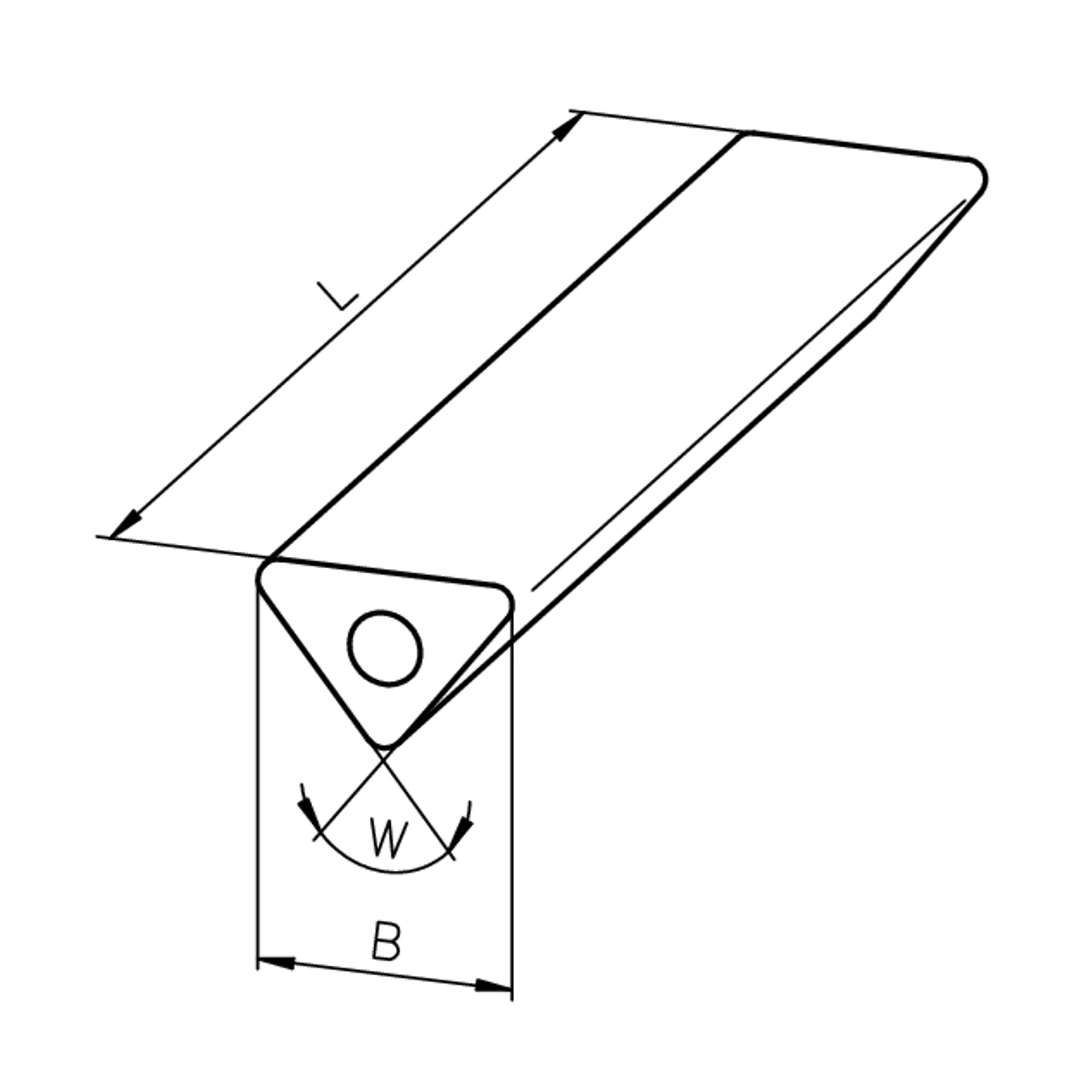 DHK 80 / 90° 50,00 X 500,00